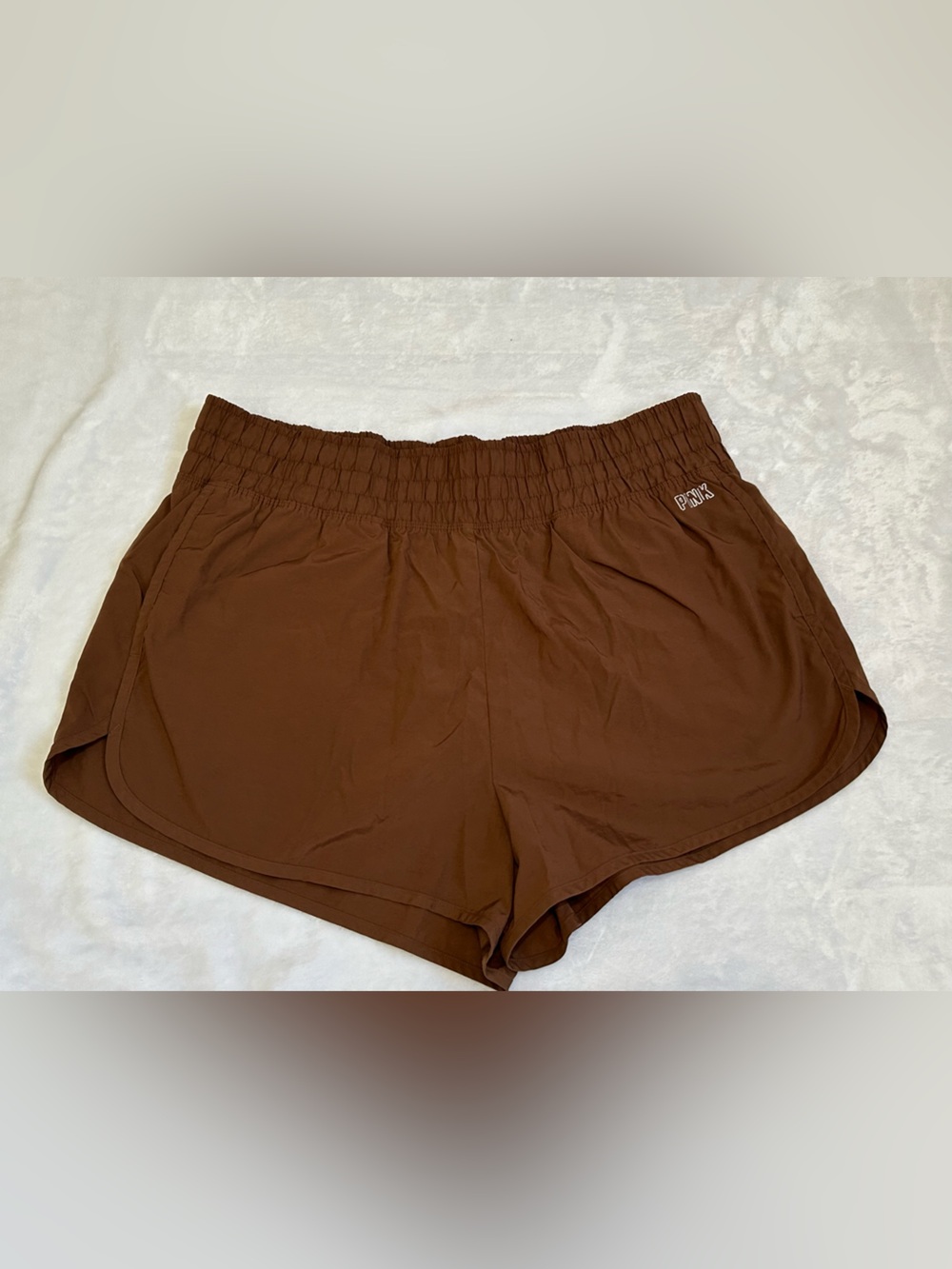 PINK Active Brown Running Shorts Women’s XL